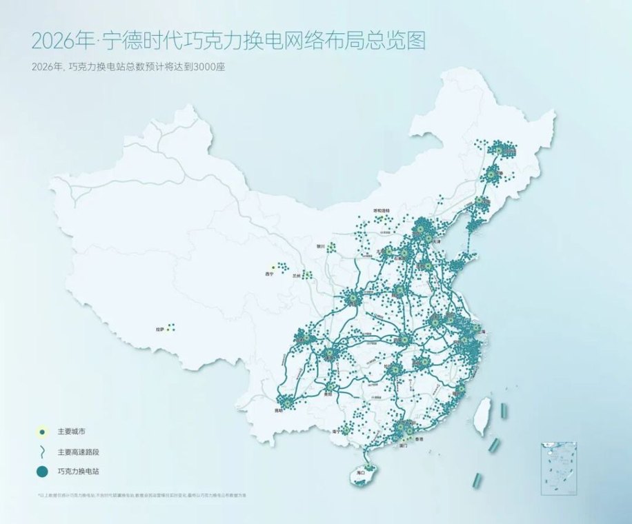 换电基建翻倍提速!宁德时代半年新增巧克力换电站已和去年整年持平
